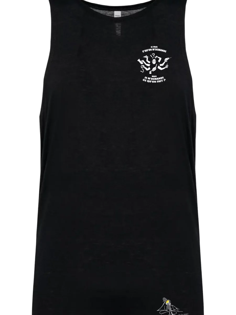 Débardeur Homme - J'fais c’qu’on m’demande… mais je m’demande c’qu’on fait®
