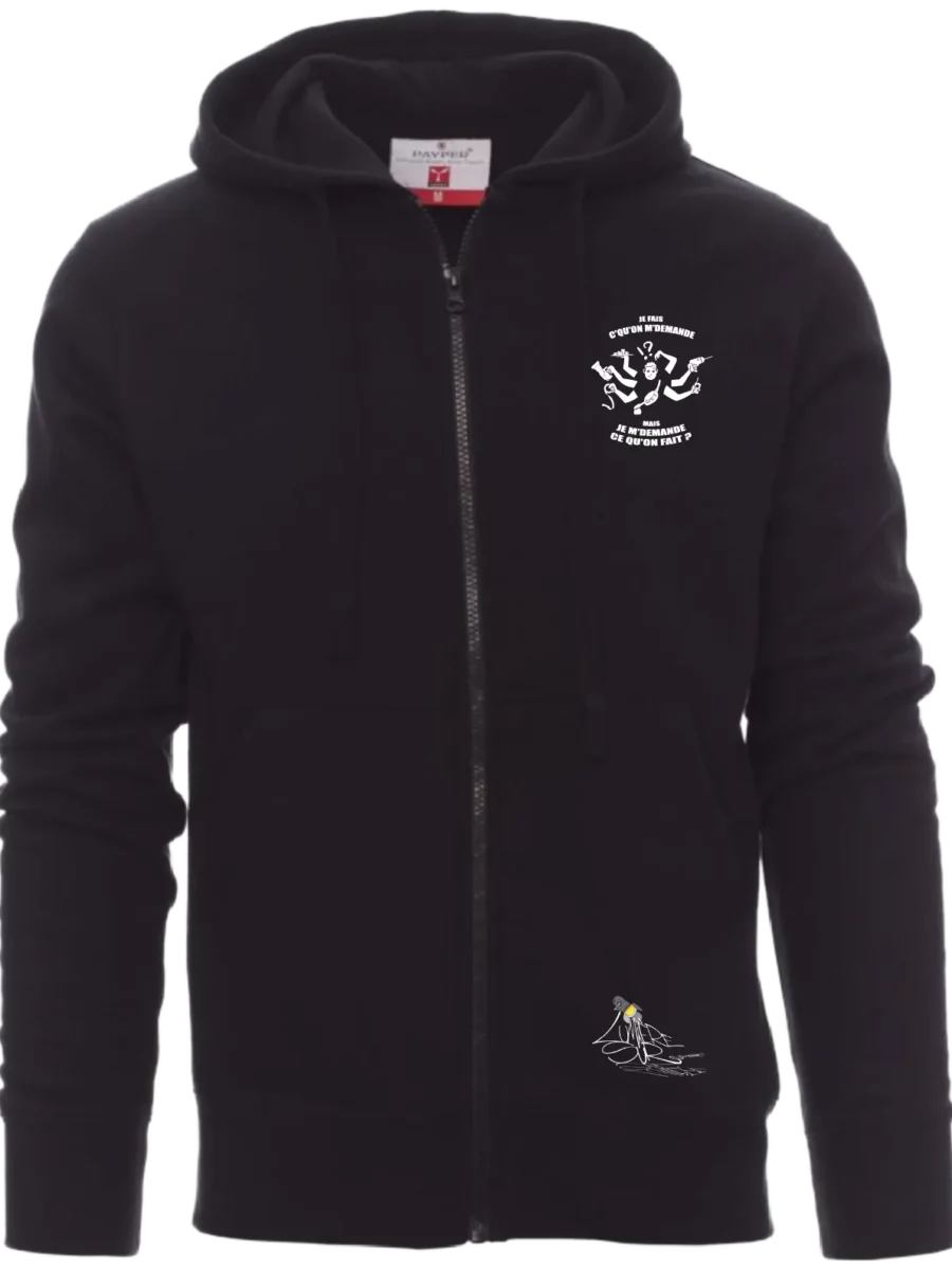 Veste à capuche Mixte - J'fais c’qu’on m’demande… mais je m’demande c’qu’on fait®